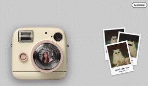 Retro-Web-App für Kameras im Polaroid-Stil