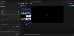 CapCut-ähnliche Video-Editor-Benutzeroberfläche in Gemini