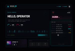 Glassmorphism Neon-Interface UI