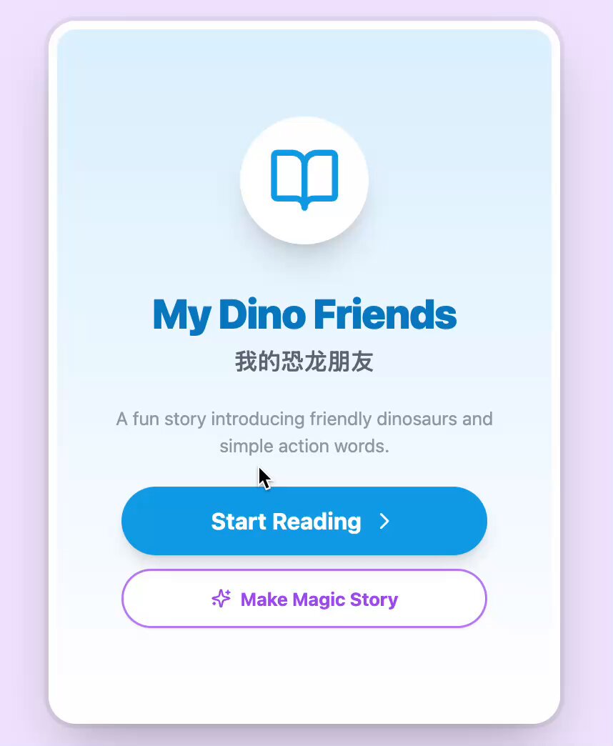 Englische Bilderbuch-Lern-Web-App