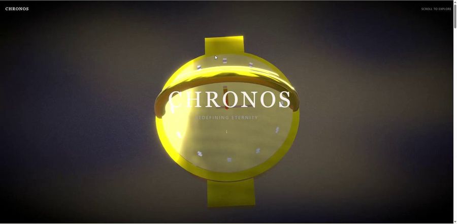 Página de experiência do produto de relógio 3D de luxo (Next.js + Three.js)