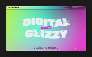 Website eines maximalistischen digitalen Hotdog-Startups