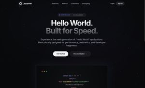 Hallo Welt Webseite mit Varianten im Linear-Stil - 2