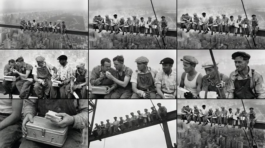 Storyboard cinematografico 3×3 in formato contact sheet da un'unica immagine di input