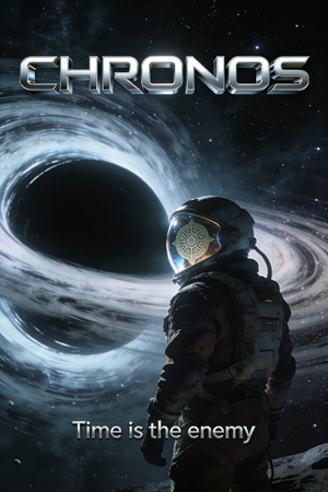 Póster de película de ciencia ficción cinematográfica "CHRONOS"