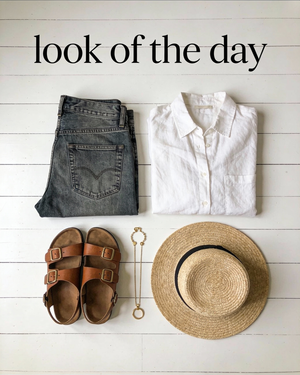 Conjunto Minimalista Chic en Disposición Plana