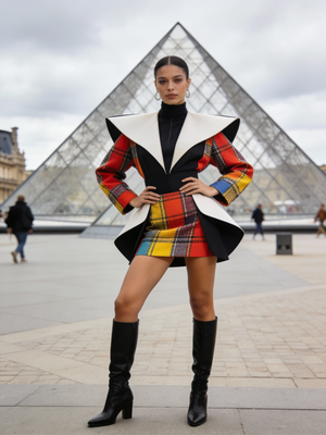 Estilo callejero de influencers de moda de París