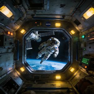 Interior de la Estación Espacial Internacional (ISS)