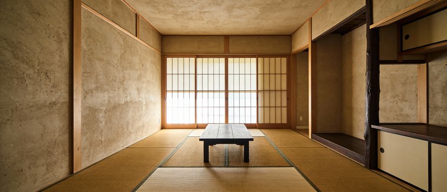 Wabi-Sabi japanisches Interieur