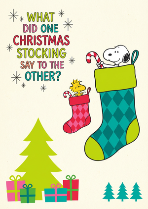 สนูปปี้และถุงเท้าสไตล์พีนัทส์