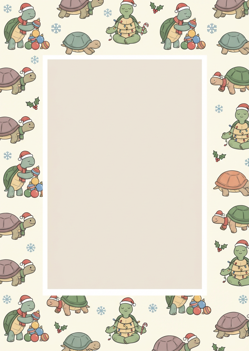 Christmas Turtles · กรอบรูปเต่าคลานช้า