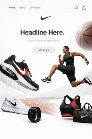 Nike のための Apple スタイル ウェブサイト デザイン - 2