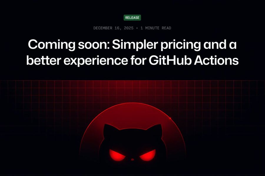 Logo GitHub rosso/scuro/malvagio con screenshot