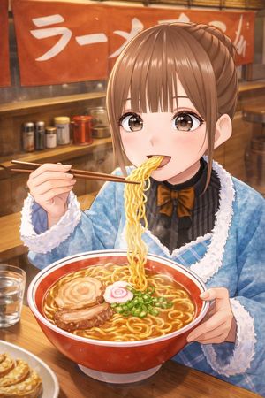 Personaggio che mangia ramen - 1