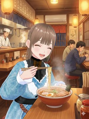Personaggio che mangia ramen - 2