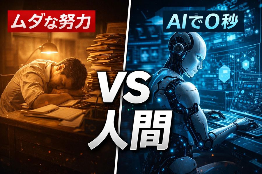 YouTube サムネイル比較: 人間の労力 vs. AI の効率性