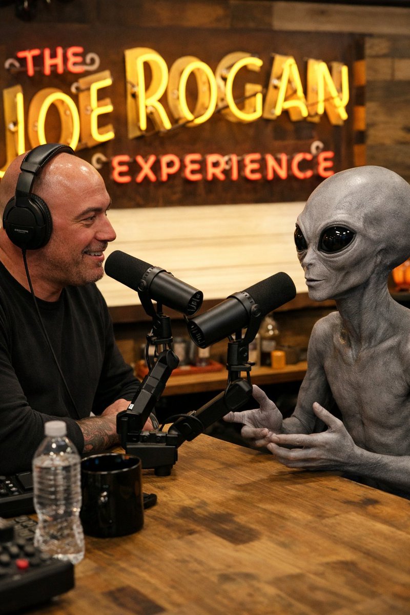 Podcast di Joe Rogan con un alieno grigio