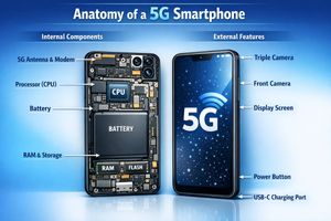 Prompt per infografica su smartphone 5G - 2
