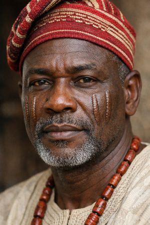 Yoruba Man con cicatrici tribali "Pele" Stress Test Prompt - 1