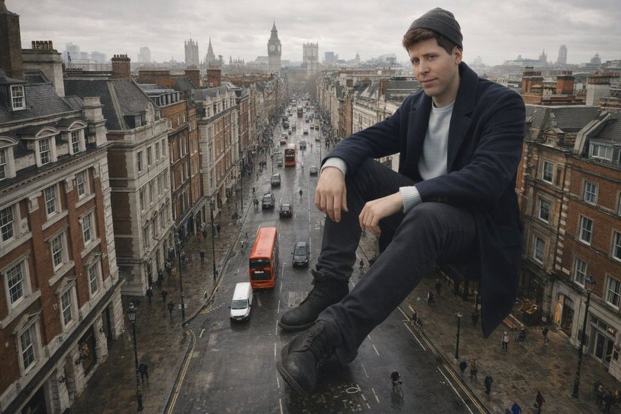 Londra Sokağında Oturan Devasa Adam İstemleri