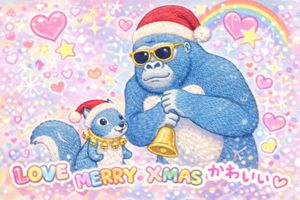 GPT Image 1.5를 사용하여 동물과 함께하는 스티커 사진 스타일 이미지 생성하기 - 2