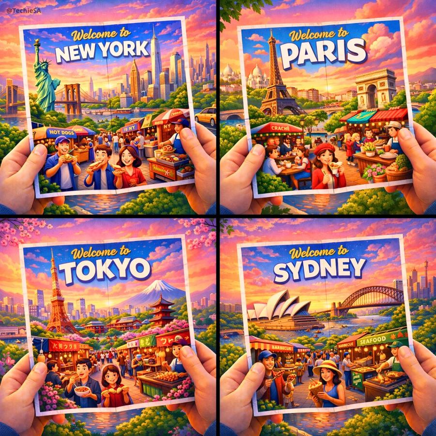 GPT-1.5 でテストした City Poster プロンプト