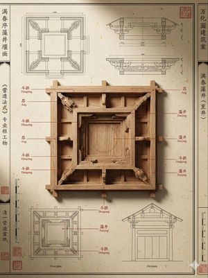 Simulazione dell'archivio di progetti architettonici della dinastia Qing - 1