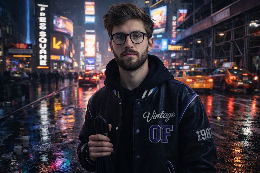 Prompt Estruturado Complexo para Cena Chuvosa na Times Square com Descrição Detalhada do Assunto