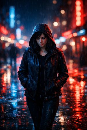 Prompt de Cena de Rua Noturna Cinematográfica - 2