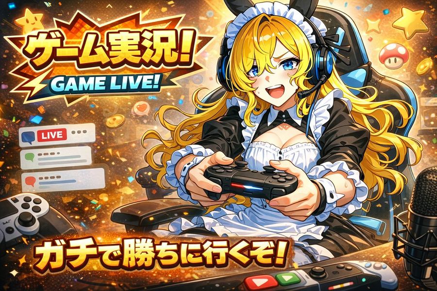 Prompt per la creazione di miniature di giochi VTuber