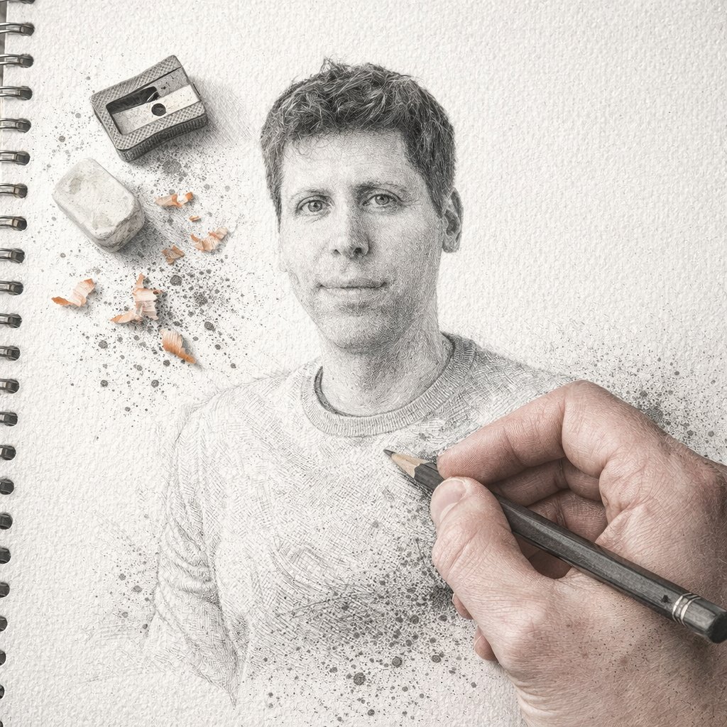 超精細 3D 石墨鉛筆素描生成