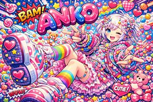 Aniko'nun Harajuku Decora Pop Art Posteri - 2