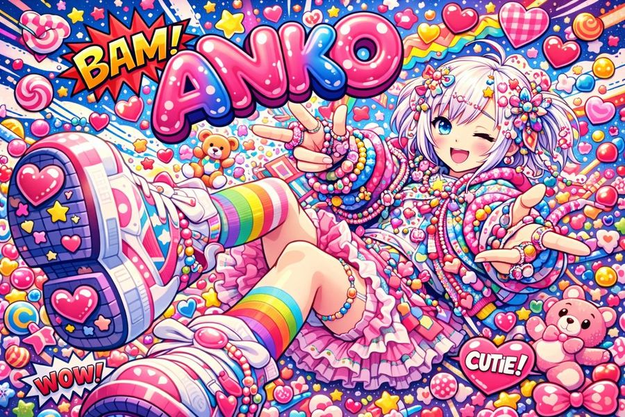 Poster Pop Art Decora di Harajuku di Aniko