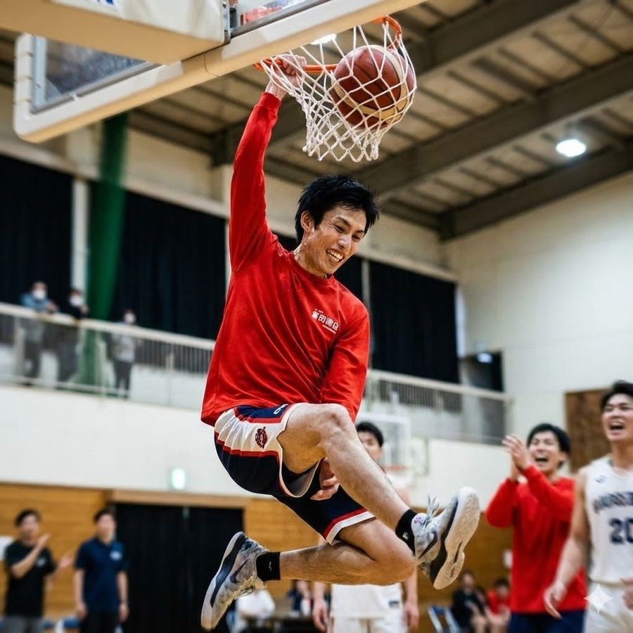 Foto de Enterrada Dinâmica de Basquete