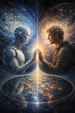 철학적 AI 성찰 페인팅 프롬프트