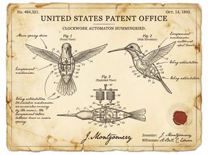 Documento de Patente Vintage de uma Invenção - 1
