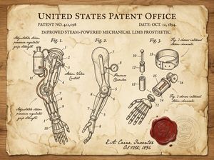 Documento de Patente Vintage de uma Invenção - 4