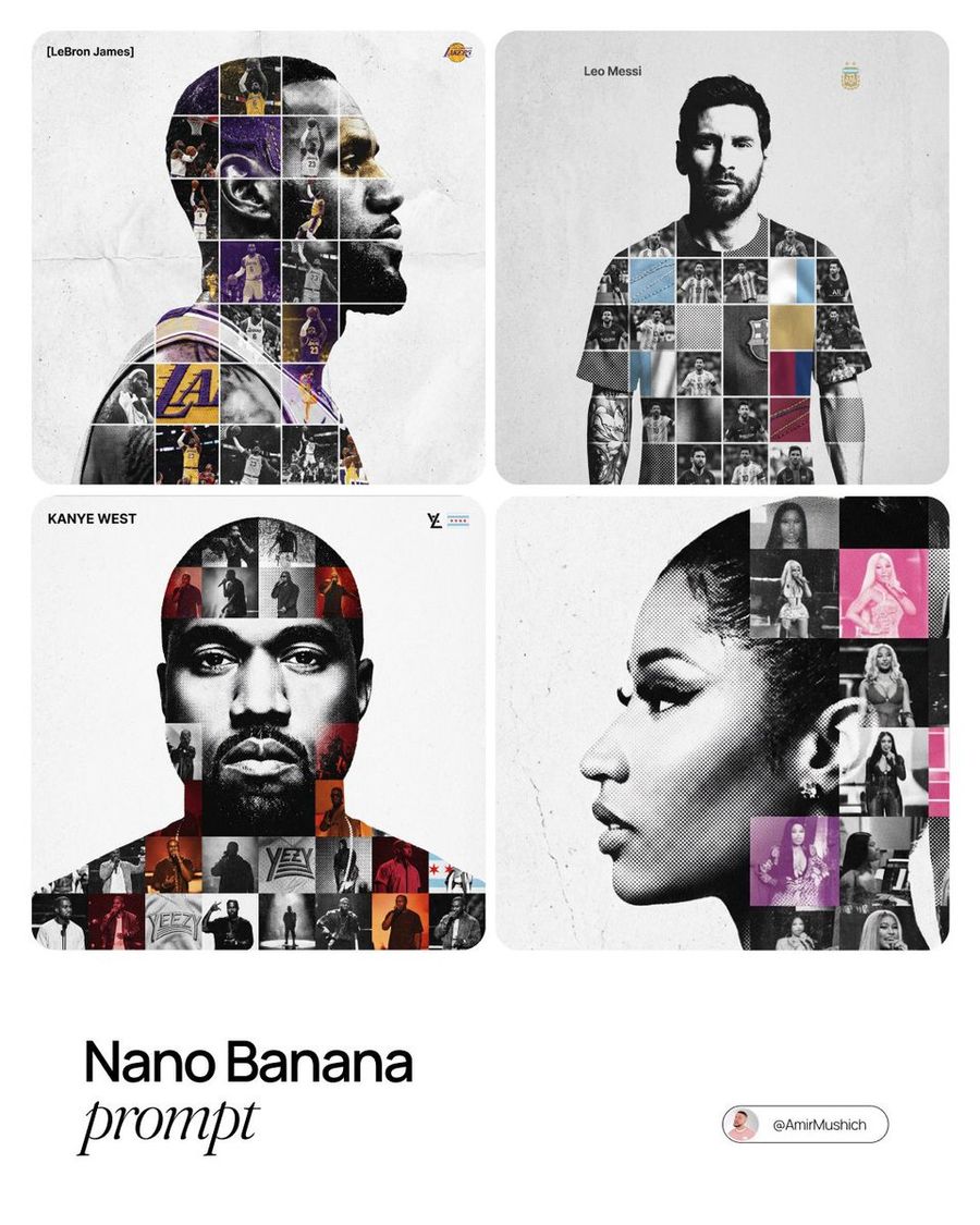 Photo-Grid Tribute Poster Design Prompt