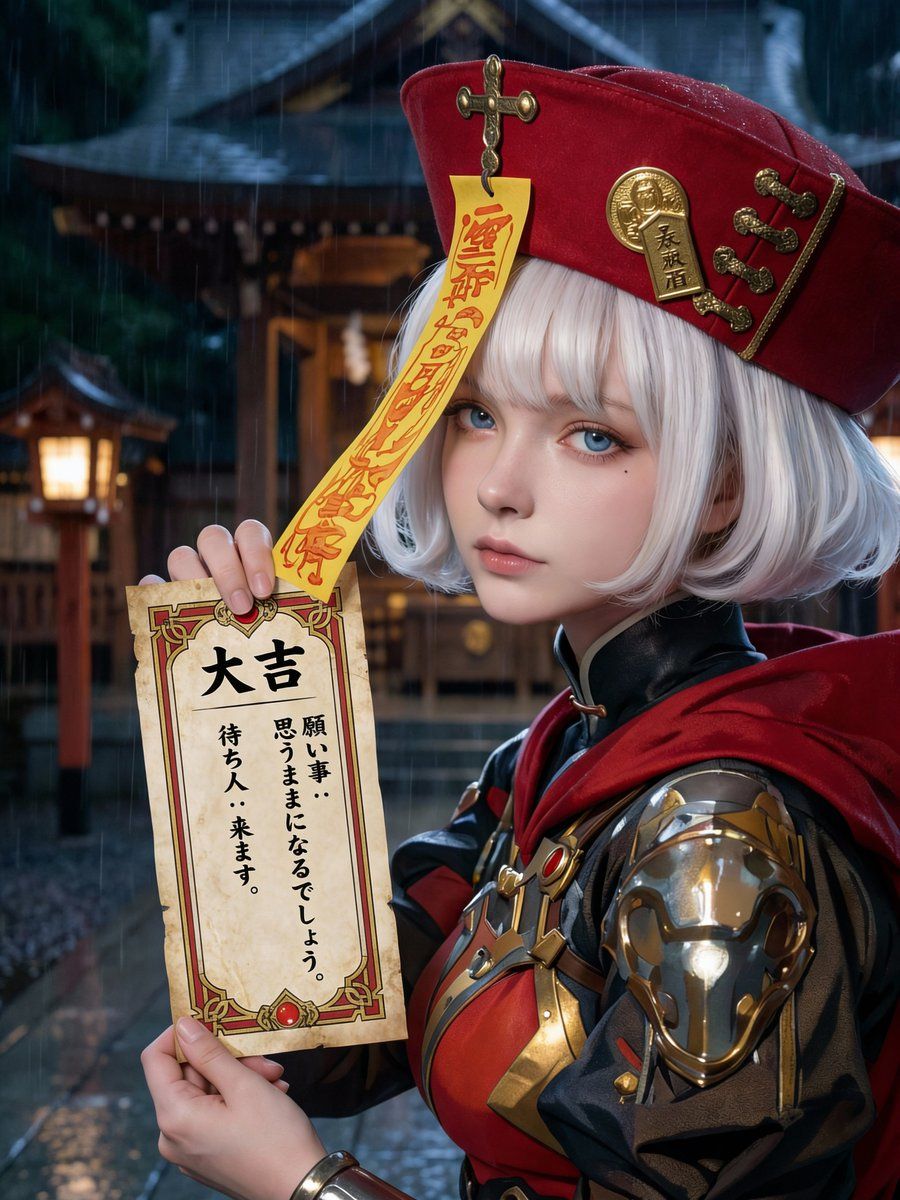 Fotogerçekçi Omikuji (Fal Kağıdı) Tasarımı