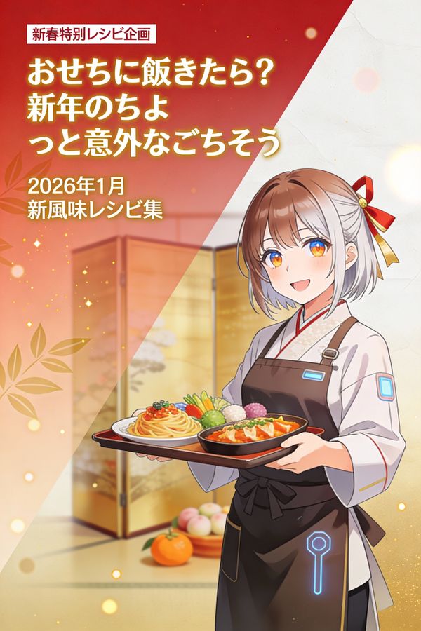 Prompt de imagen llamativa para artículo de receta de Año Nuevo (estilo neojaponés) - Seedream 4.5