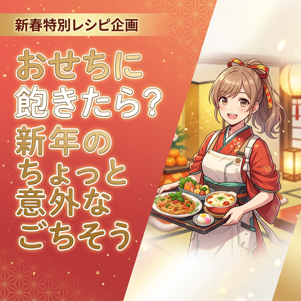 Prompt de imagen llamativa para artículo de receta de Año Nuevo (estilo neojaponés) - Nano Banana Pro