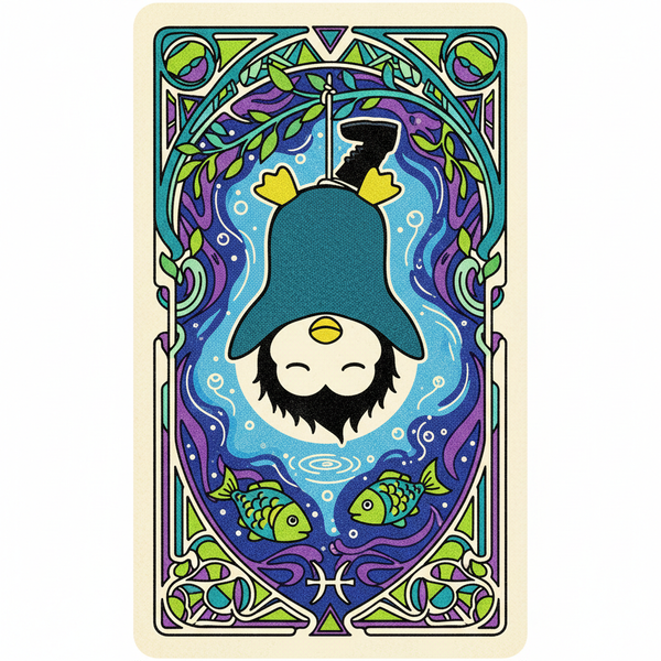 Simulación de Risografía de Cartas del Tarot de Sanrio - Nano Banana