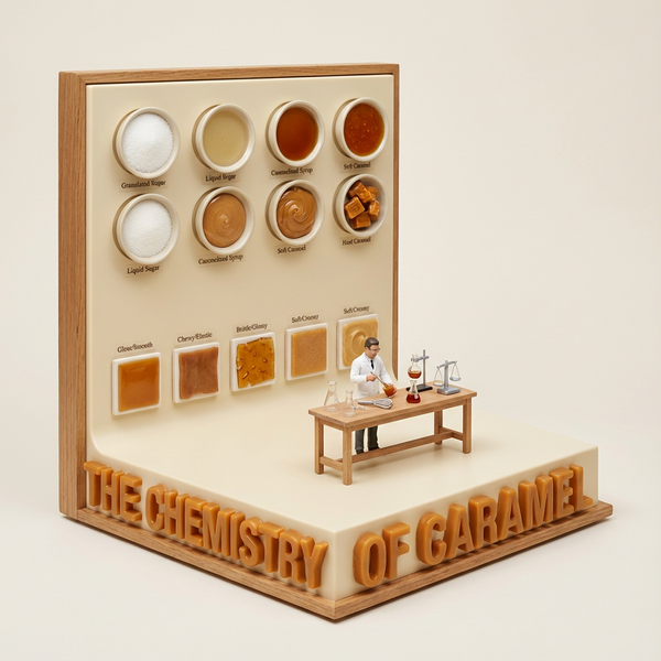 Diorama de ciencia culinaria: La química del chocolate - Nano Banana Pro