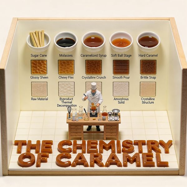 Diorama de ciencia culinaria: La química del chocolate - Seedream 4.5