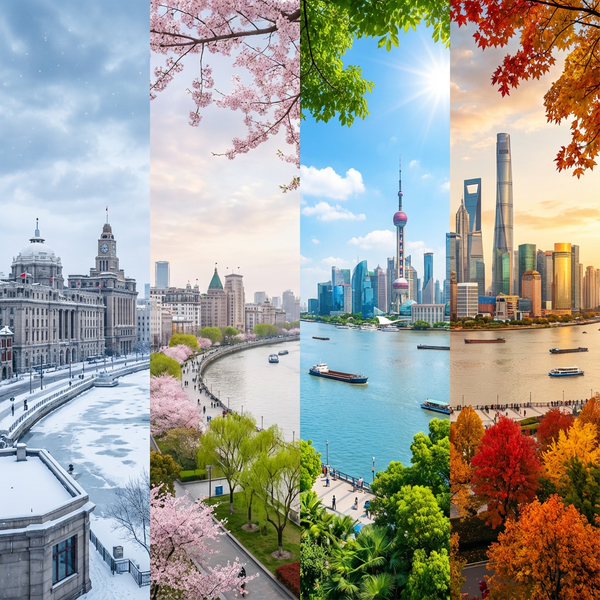 Bir şehir manzarası için Four Seasons harmanlama istemi - Nano Banana Pro