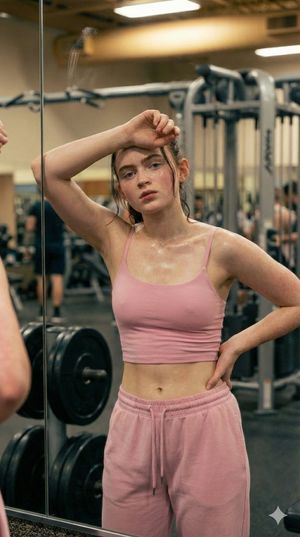 Prompt per selfie allo specchio in palestra ultra fotorealistico (stile Billie Eilish) - 4