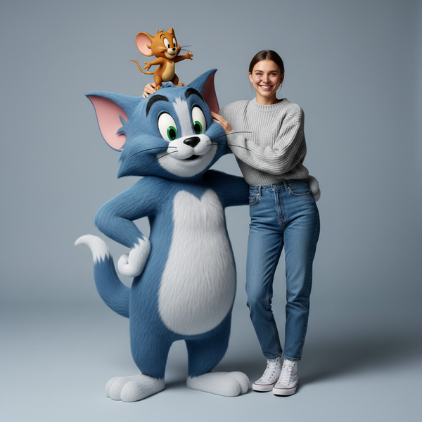 Hiper-gerçekçi Tom & Jerry Moda Çekimi - Nano Banana 2