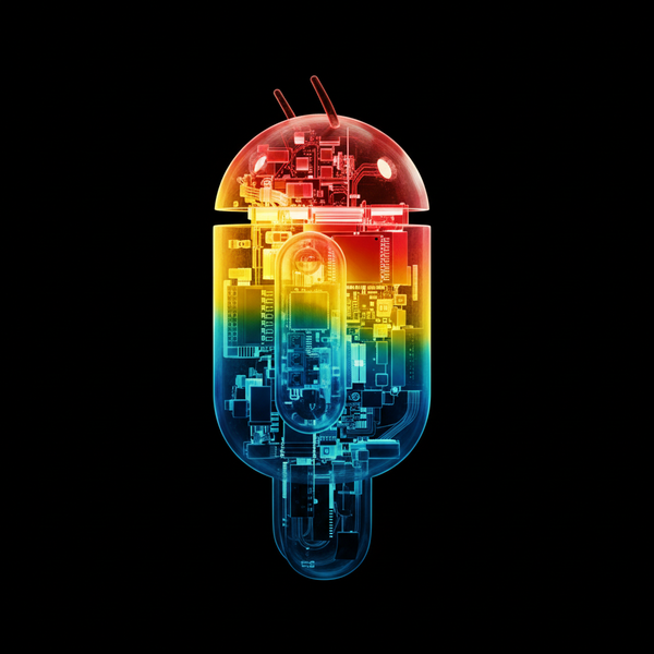 Android Robotunun Yüksek Kontrastlı Termal X-Ray Görüntüsü - Nano Banana 2