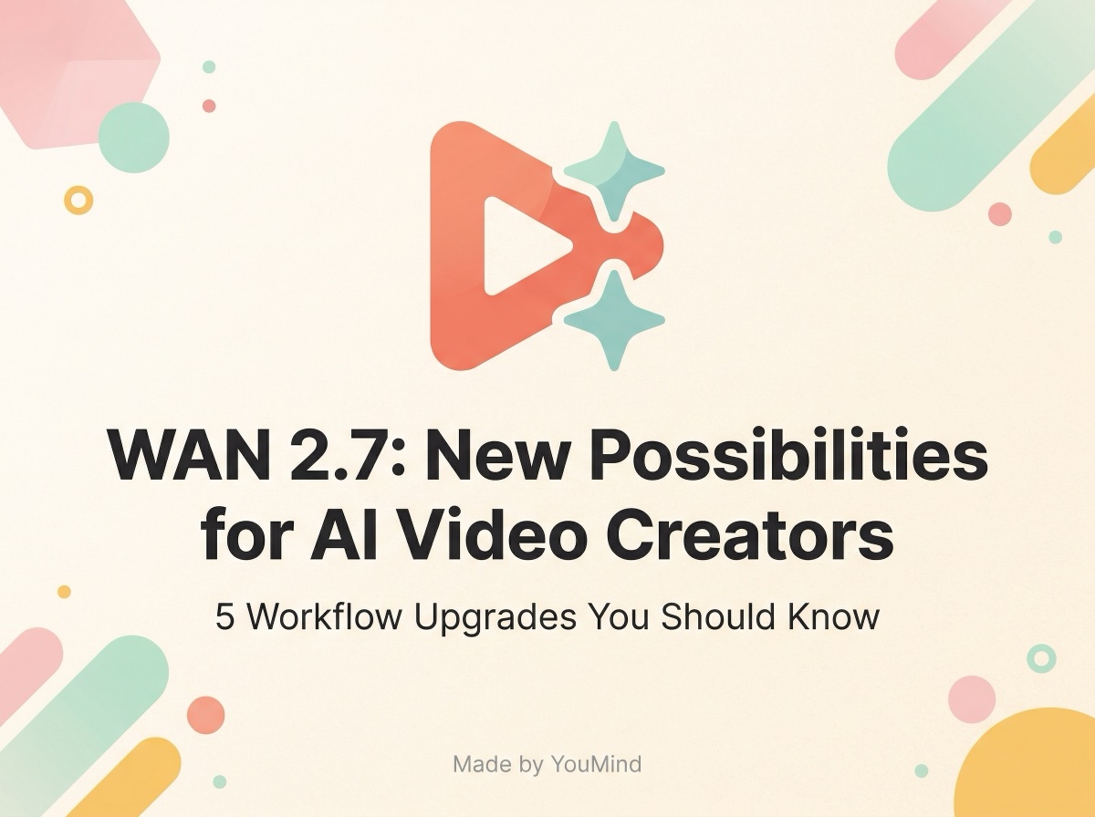 WAN 2.7 est là : 5 nouvelles possibilités pour les créateurs de vidéos AI
L'évolution rapide de l'intelligence artificielle générative franchit une nouvelle étape avec le lancement de WAN 2.7. Pour les créateurs de contenu, cette mise à jour n'est pas seulement une amélioration technique, mais une véritable extension du champ des possibles. Voici 5 nouvelles opportunités offertes par WAN 2.7 pour transformer votre flux de travail créatif :
1. Une fluidité de mouvement inégalée
Grâce à des algorithmes optimisés, WAN 2.7 réduit considérablement les artefacts visuels lors des mouvements complexes. Que ce soit pour des scènes d'action rapides ou des transitions fluides, le rendu final gagne en réalisme, se rapprochant de la qualité cinématographique professionnelle.
2. Une cohérence temporelle renforcée
L'un des plus grands défis de la vidéo AI est de maintenir la cohérence des personnages et des décors d'une image à l'autre. WAN 2.7 introduit une meilleure gestion de la mémoire temporelle, garantissant que vos sujets conservent leur apparence exacte tout au long de la séquence.
3. Intégration optimisée avec YouMind
Pour les utilisateurs de l'écosystème YouMind, cette mise à jour s'intègre parfaitement aux outils existants. Vous pouvez désormais importer vos actifs directement depuis Slides ou d'autres services ByteDance pour générer des arrière-plans dynamiques ou des présentations animées en un temps record.
4. Contrôle granulaire du style artistique
WAN 2.7 offre une palette de styles plus large et plus précise. Du photoréalisme pur à l'esthétique "anime" ou peinture à l'huile, les créateurs peuvent désormais ajuster l'ambiance visuelle avec une fidélité accrue aux prompts originaux.
5. Efficacité de rendu accrue
Le temps, c'est de la créativité. WAN 2.7 optimise l'utilisation des ressources GPU, permettant de générer des vidéos de haute qualité plus rapidement. Cette efficacité permet aux créateurs d'itérer plus souvent et de peaufiner leurs projets sans être ralentis par des temps de calcul interminables.
En exploitant la puissance de WAN 2.7, les créateurs de vidéos AI disposent désormais d'un outil robuste pour repousser les limites de la narration visuelle numérique. Que vous travailliez sur des projets publicitaires, du contenu pour les réseaux sociaux ou des œuvres artistiques expérimentales, ces avancées marquent le début d'une nouvelle ère pour la production vidéo assistée par IA.