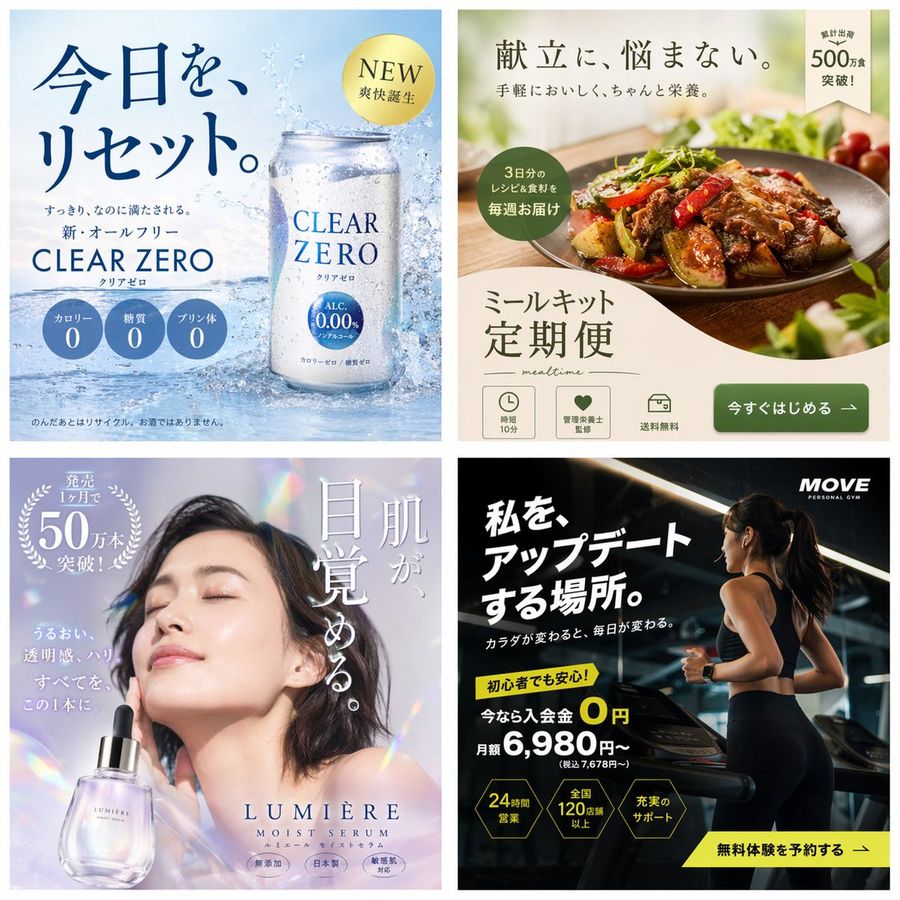 4 Panelli Japon Reklam Banner Izgarası
